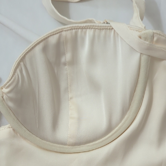 Oh Polly Bustier Bra Top, Color Cream, Size 6 - Picture 11 of 15